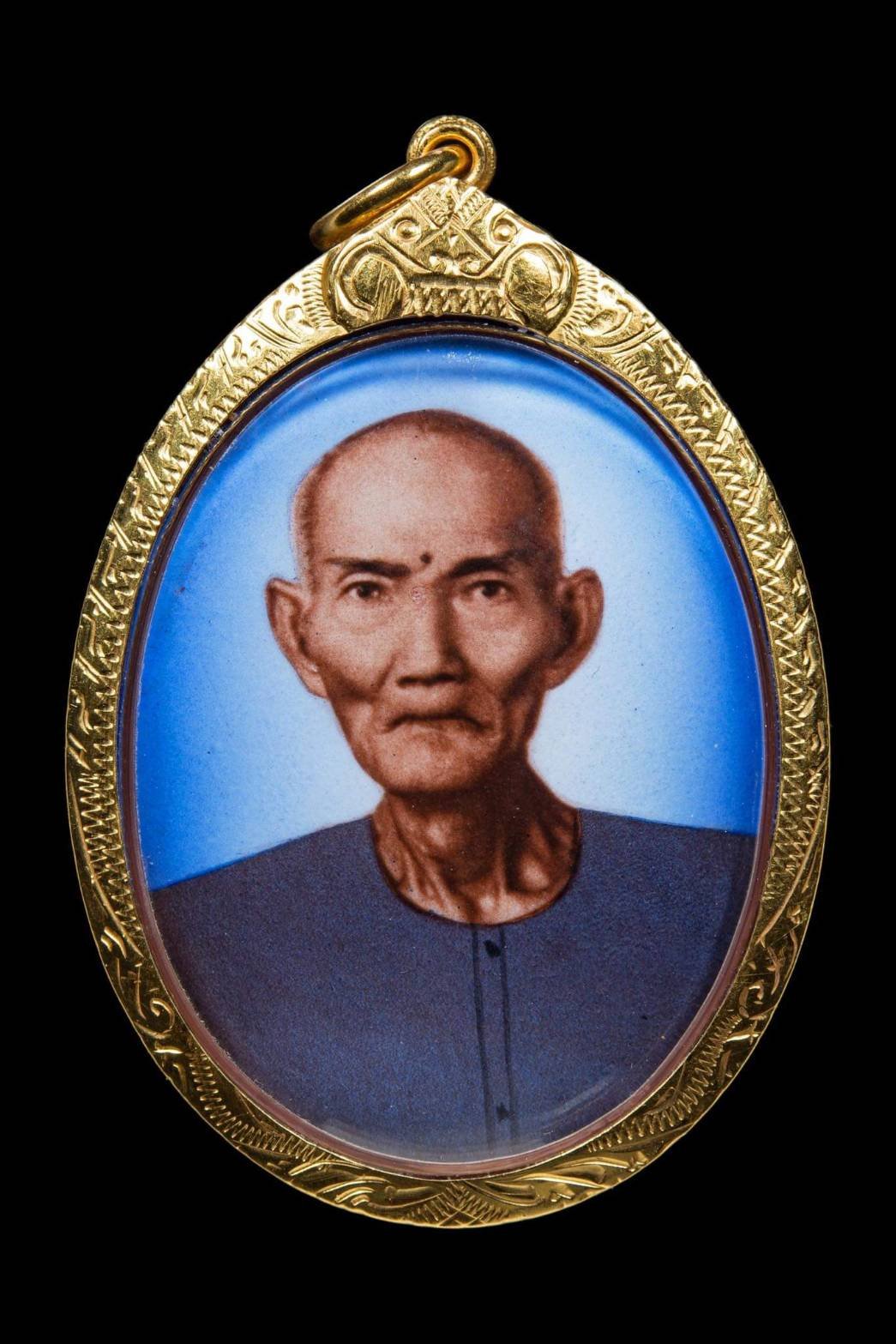 (296033) ล็อกเก็ต เซียนแปะโรงสี  พิมพ์จัมโบ้ ซีเปีย หน้าหนุ่ม  ปีพศ 2519 จ.ปทุมธานี