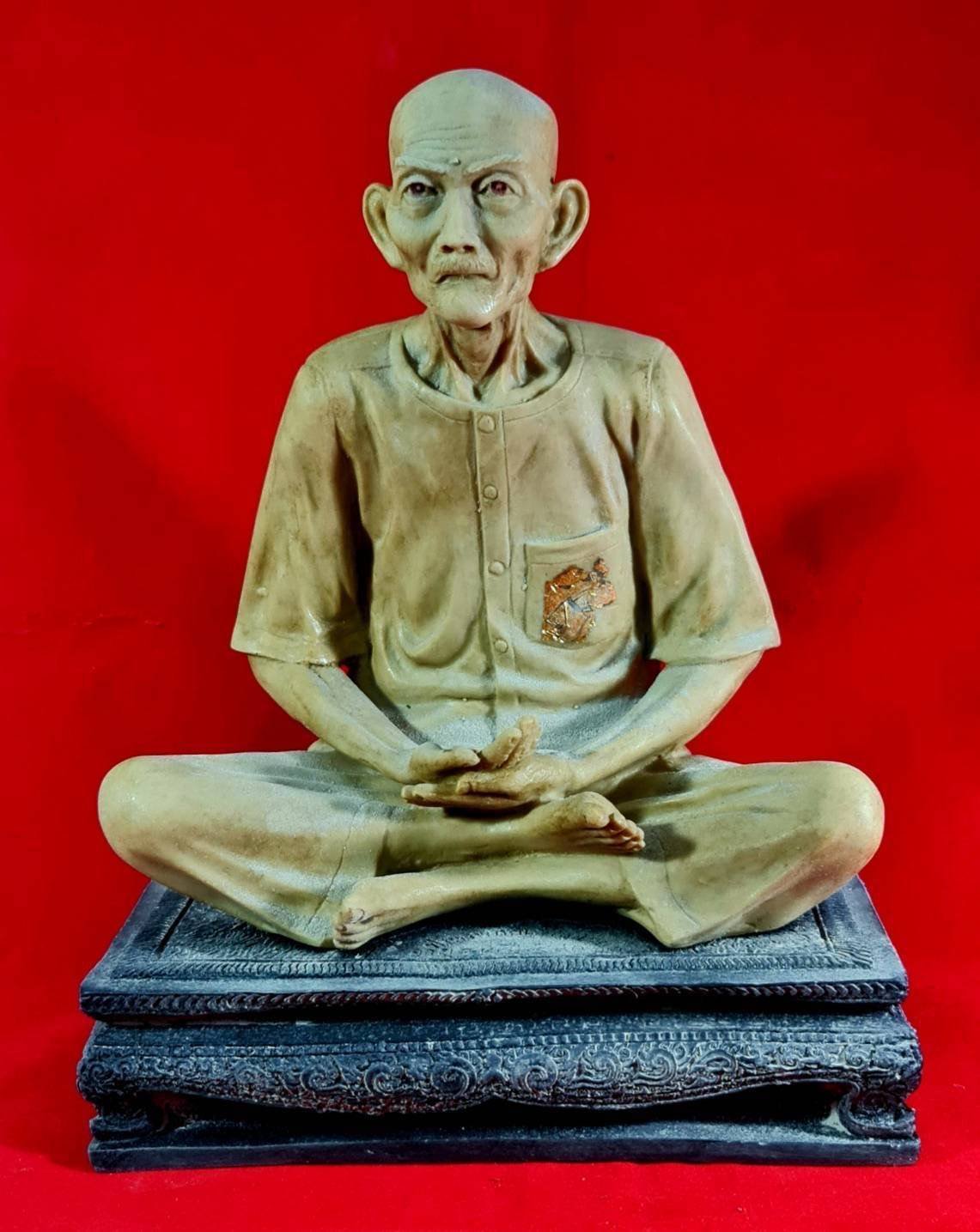 (296040) พระบูชา เซียนแปะโรงสี รุ่น 1 ปี 2521 หน้าตัก 9นิ้ว วัดศาลเจ้า จ.ปทุมธานี