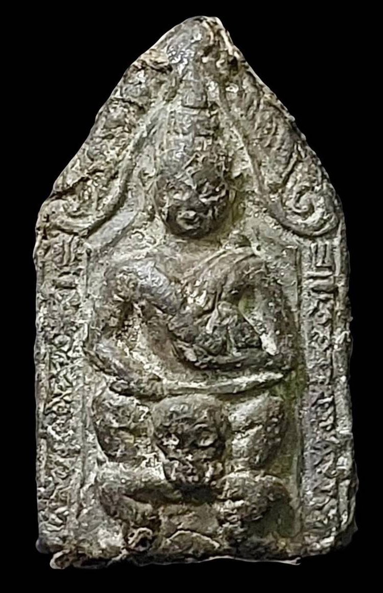 305206 พระขุนแผนอุ้มกุมาร ขี่โหงพราย ปี 2499-2500  หลวงพ่อกวย วัดโฆษิตาราม จังหวัดชัยนาท 