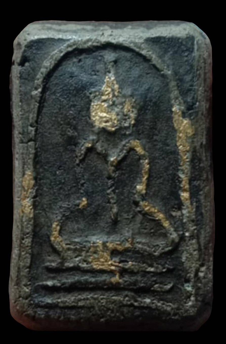 305207 พระสมเด็จผงกระดูกผี  พิมพ์สมเด็จเข่าบ่วง ปี 2484-2485  (วัดโพธ์) จังหวัดกรุงเทพมหานคร