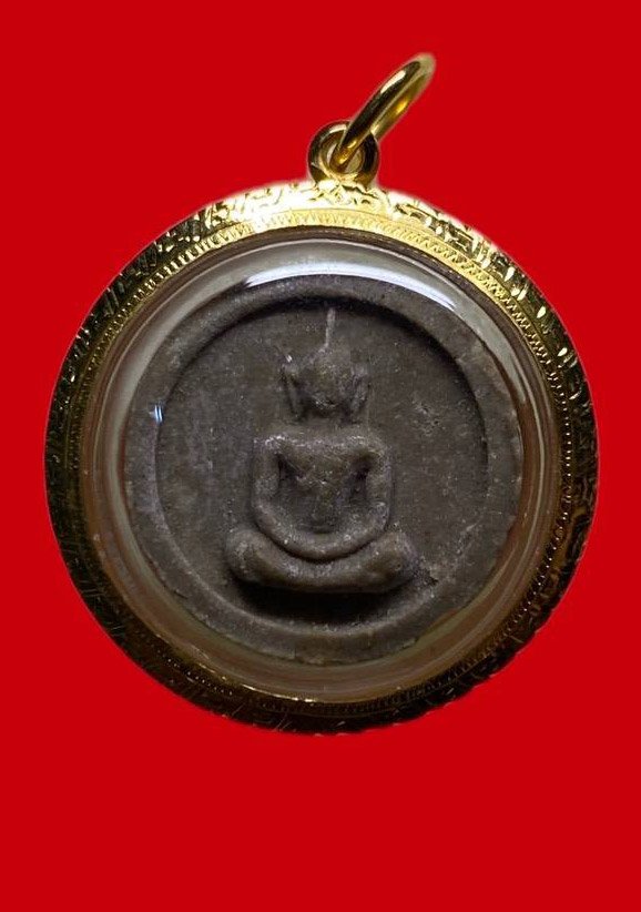 307567 หลวงปู่โต๊ะ  วัดประดู่ฉิมพลี พระผงจันทร์ลอย  เนื้อเกสร  ปี2518 กทม.