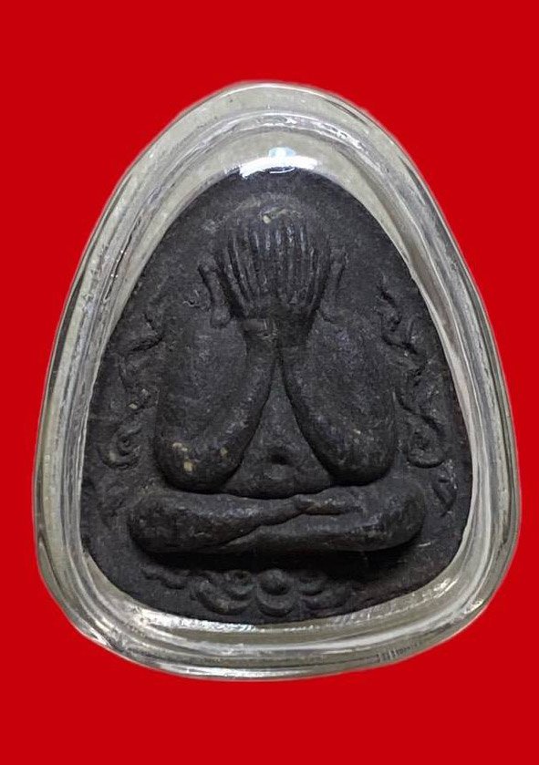 307573 หลวงปู่โต๊ะ วัดประดู่ฉิมพลี  ปิดตาเงินล้าน  พิมพ์กนกข้าง  วัดศาราคลืน ปี2521  เนื้อใบลาน กทม.