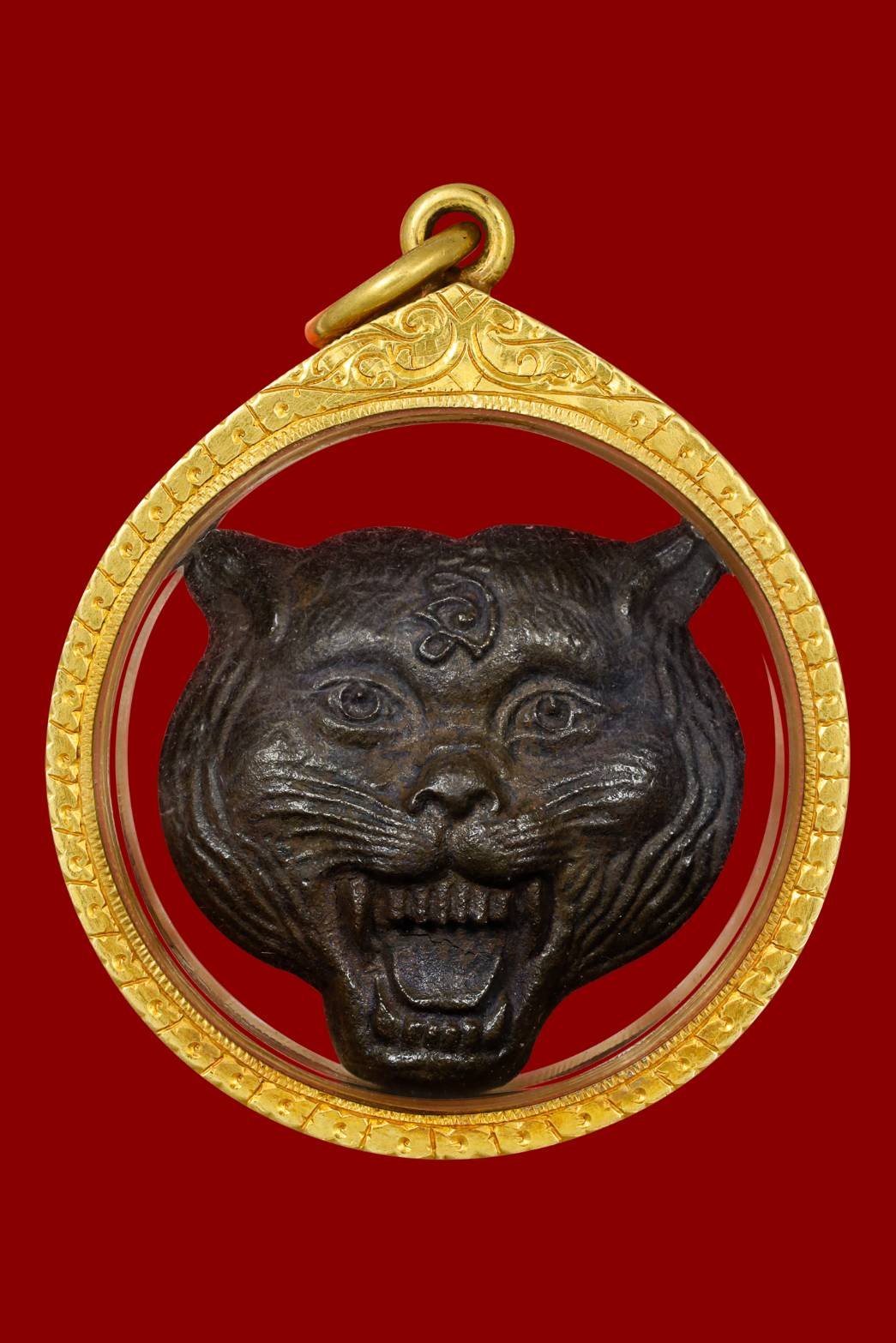 298421 เหรียญหน้าเสือ  รุ่นใหญ่ หลวงพ่อเปิ่น  วัดบางพระ ปี 2535  จังหวัดนครปฐม