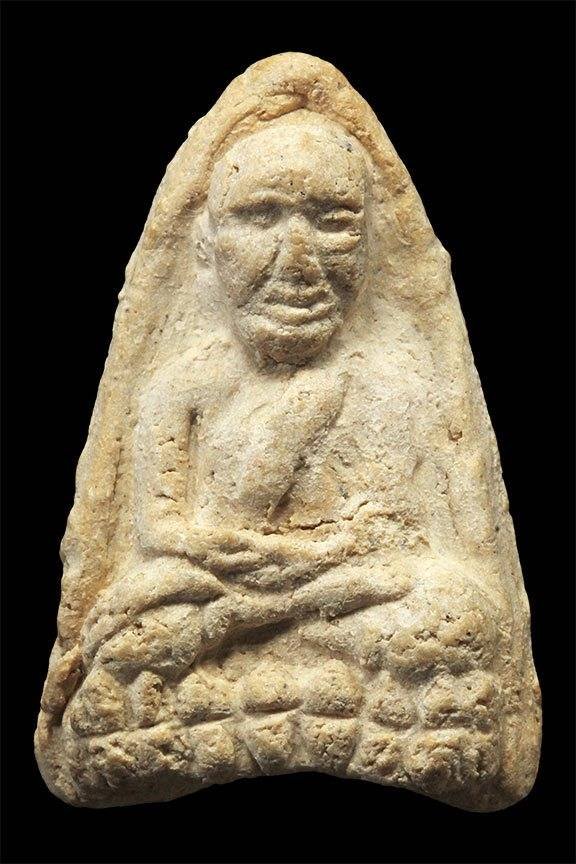 298427 หลวงปู่ทวด วัดประสาทฯ พิมพ์ใหญ่ เนื้อผง (ขาว) ปี 2506 จ.กรุงเทพฯ