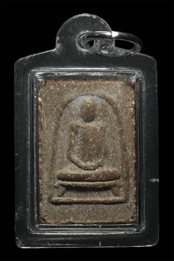 298445 พระผงรูปเหมือน หลังประจำวัน หลวงพ่อพรหม วัดช่องแค ปี 2512 พิมพ์วันเสาร์ เนื้อผง จ.นครสวรรค์