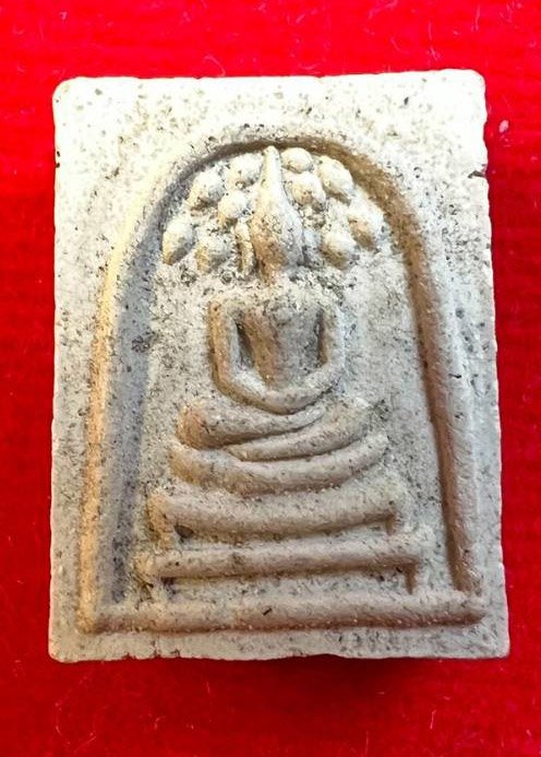 307609 สมเด็จปกโพธิ์ พิมพ์คะแนนหลังยันต์ตื้น บล็อกหนาหลวงปู่โต๊ะ วัดประดู่ฉิมพลี เนื้อผงเกษรปี 2521 กทม.