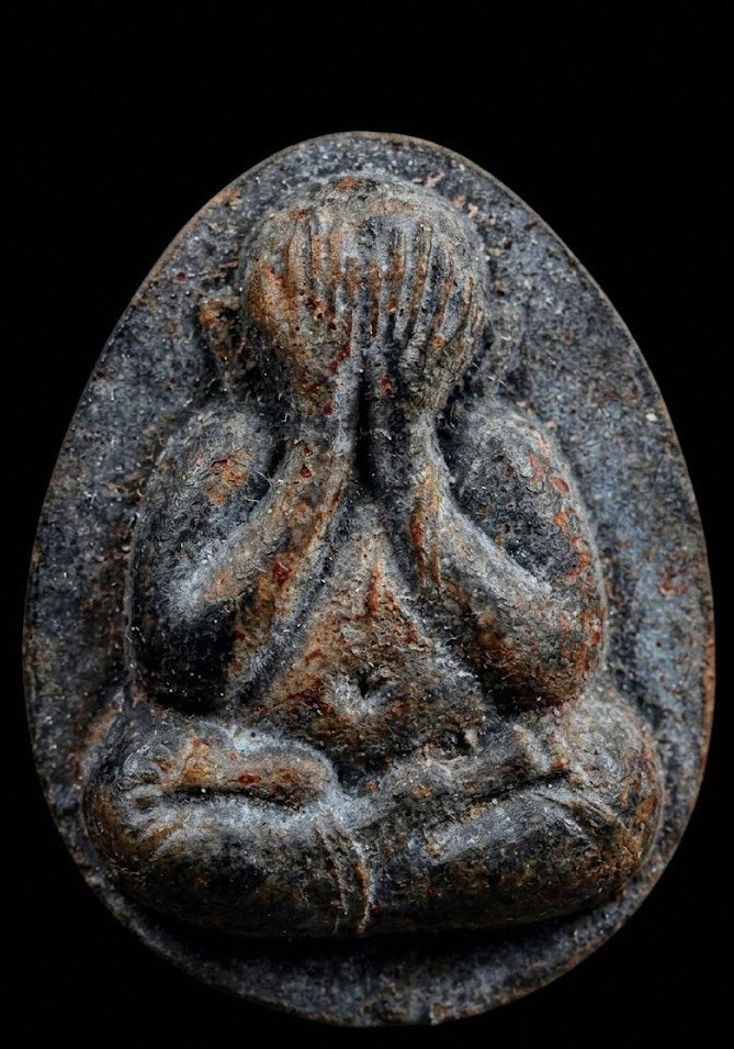 307619 พระปิดตาจัมโบ้สอง เนื้อผงใบลาน  ปี 2521 หลวงปู่โต๊ะ วัดประดู่ฉิมพลี กรุงเทพมหานคร