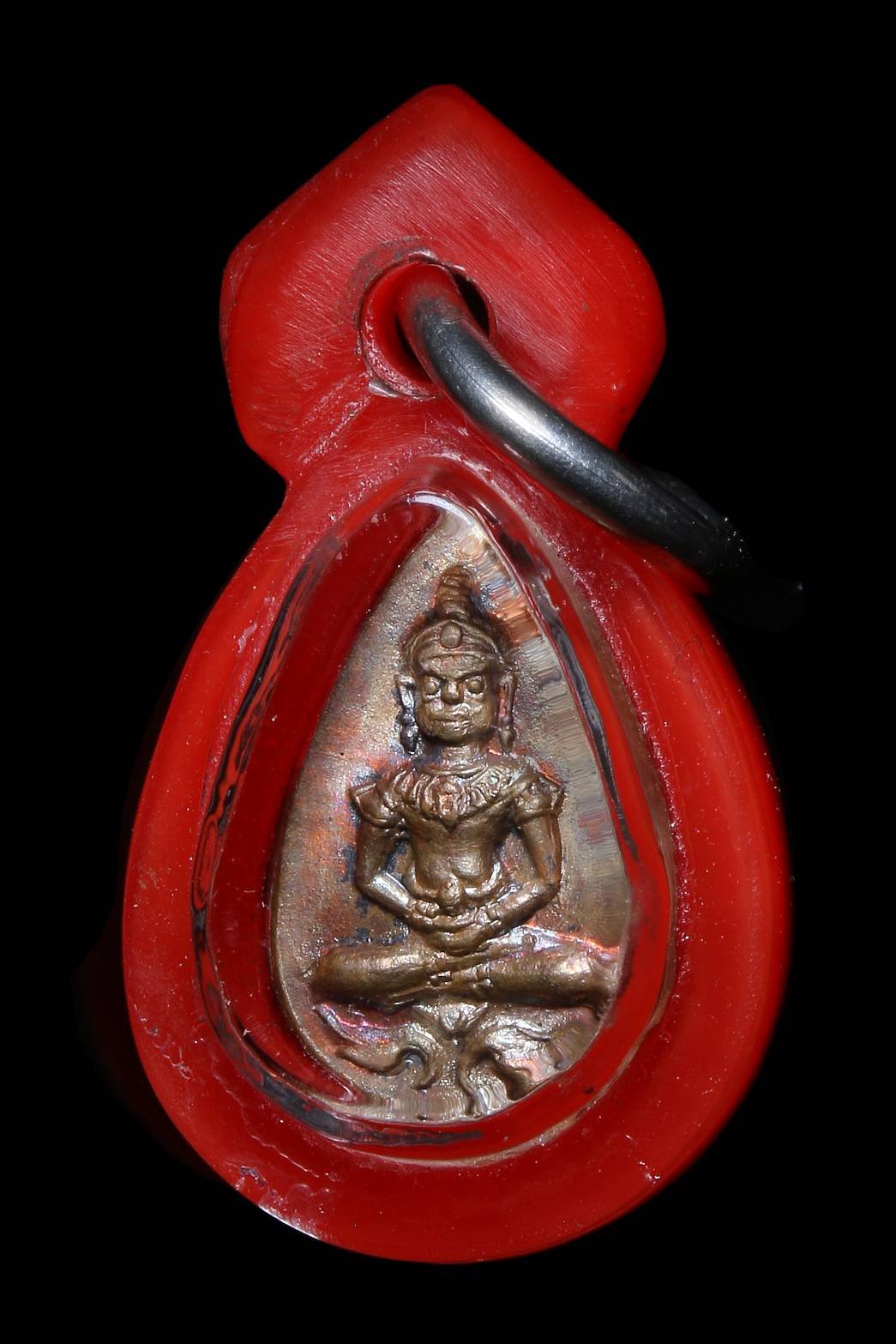 298525 พระยอดขุนพล หลวงปู่โต๊ะ วัดประดู่ฉิมพลี พิมพ์หยดน้ำ เนื้อทองแดง ปี 2521 จ.กรุงเทพฯ