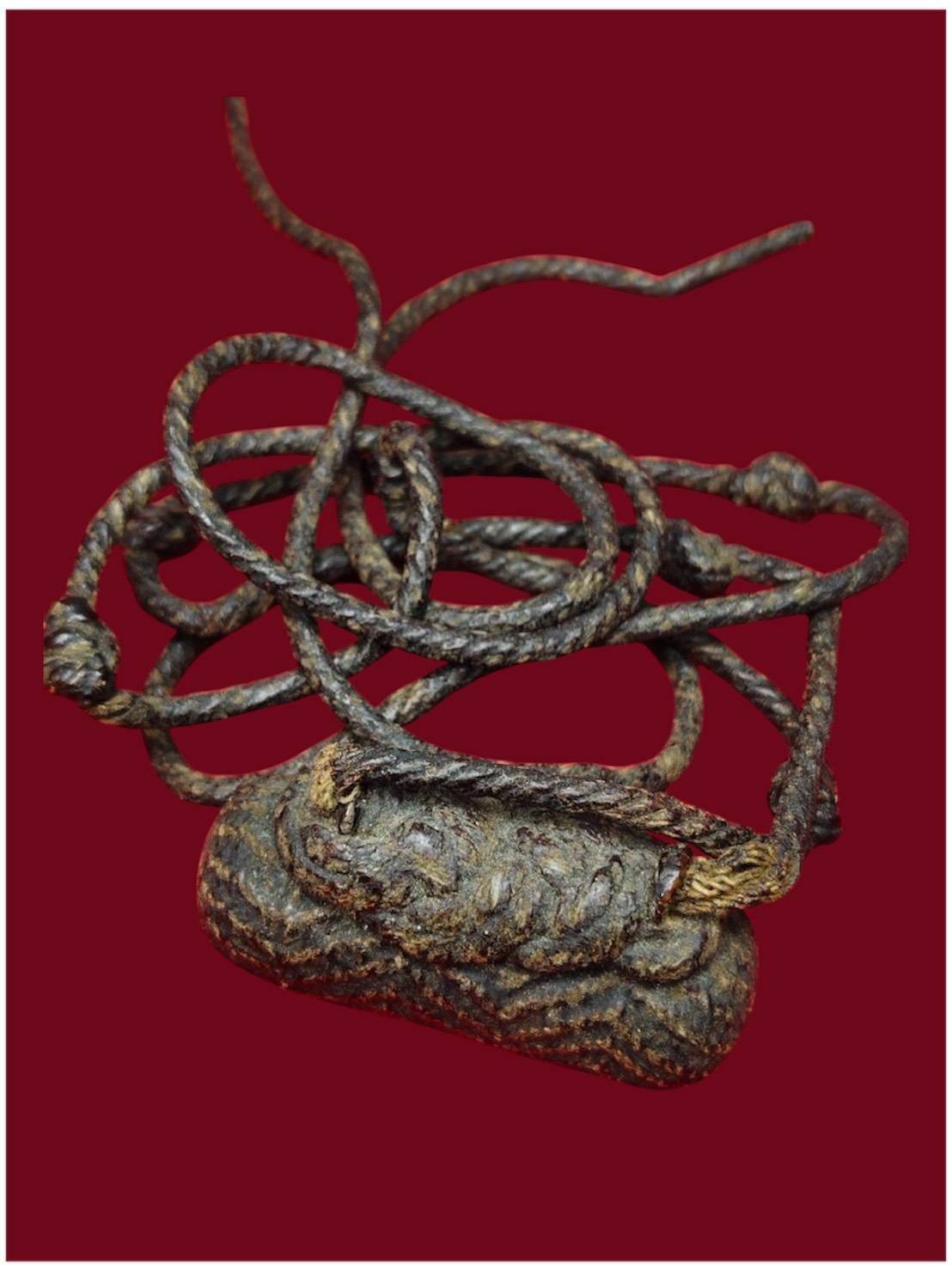 307239 ตะกรุดไม้รวกหลวงพ่อทา ประมาณ พ.ศ. 2430-2462  วัดพะเนียงแตก จ.นครปฐม 