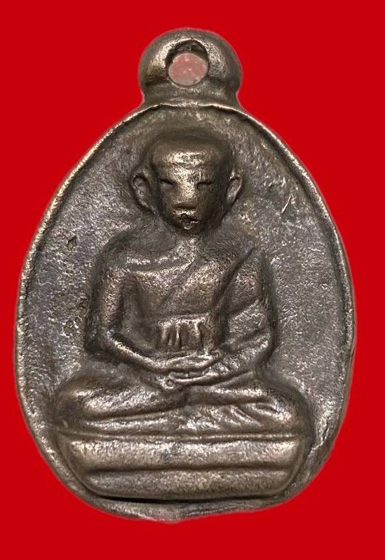 307682 เหรียญหล่อหลวงพ่อไปล่  วัดกำแพง ไข่รุ่น2  สร้างหอพระไตรปิฎก   เนื้อนวะ ปี 2539 กทม.