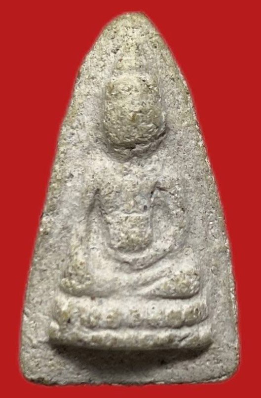 306226 คุณแม่บุญเรือน  วัดอาวุธ  พุธโธน้อย รุ่นแรก  พิมพ์ขอบกระจก  ปี2494 เนื้อผง กทม.
