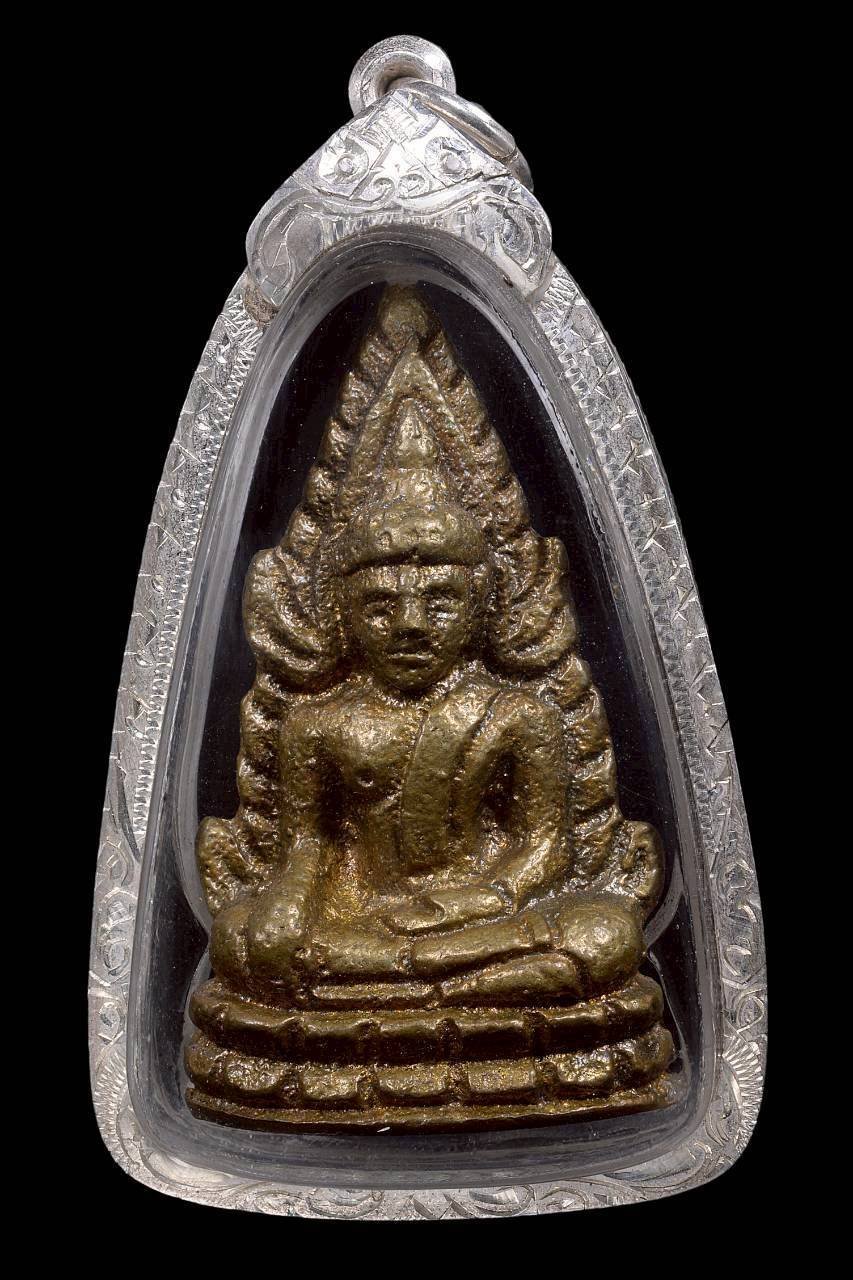 306347 พระพุทธชินราชอินโดจีน  พิมพ์ต้อบัวเล็บช้าง เนื้อโลหะผสม วัดสุทัศน์ ปี 2485  จังหวัดกรุงเทพฯ