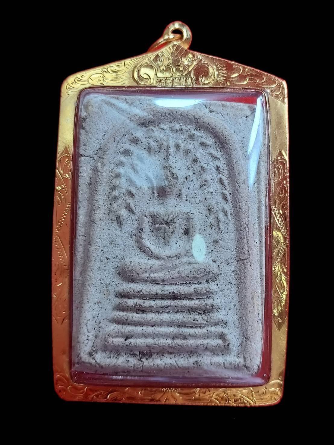  298805 พระสมเด็จปรกโพธิ์ย้อย เนื้อผง ปี2512 หลวงพ่อกวย วัดโฆสิตาราม จ.ชัยนาท