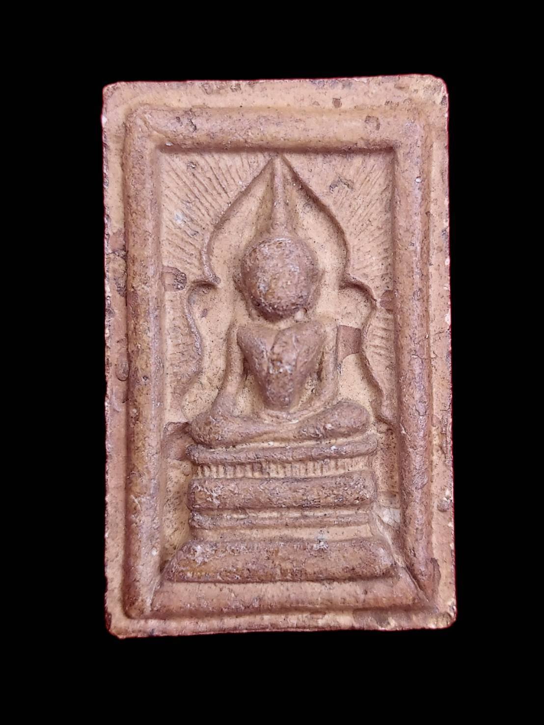 298808 พระสมเด็จแหวกม่าน(อกใหญ่) เนื้อผงน้ำมัน ปี2500 หลวงพ่อกวย วัดโฆสิตาราม จ.ชัยนาท