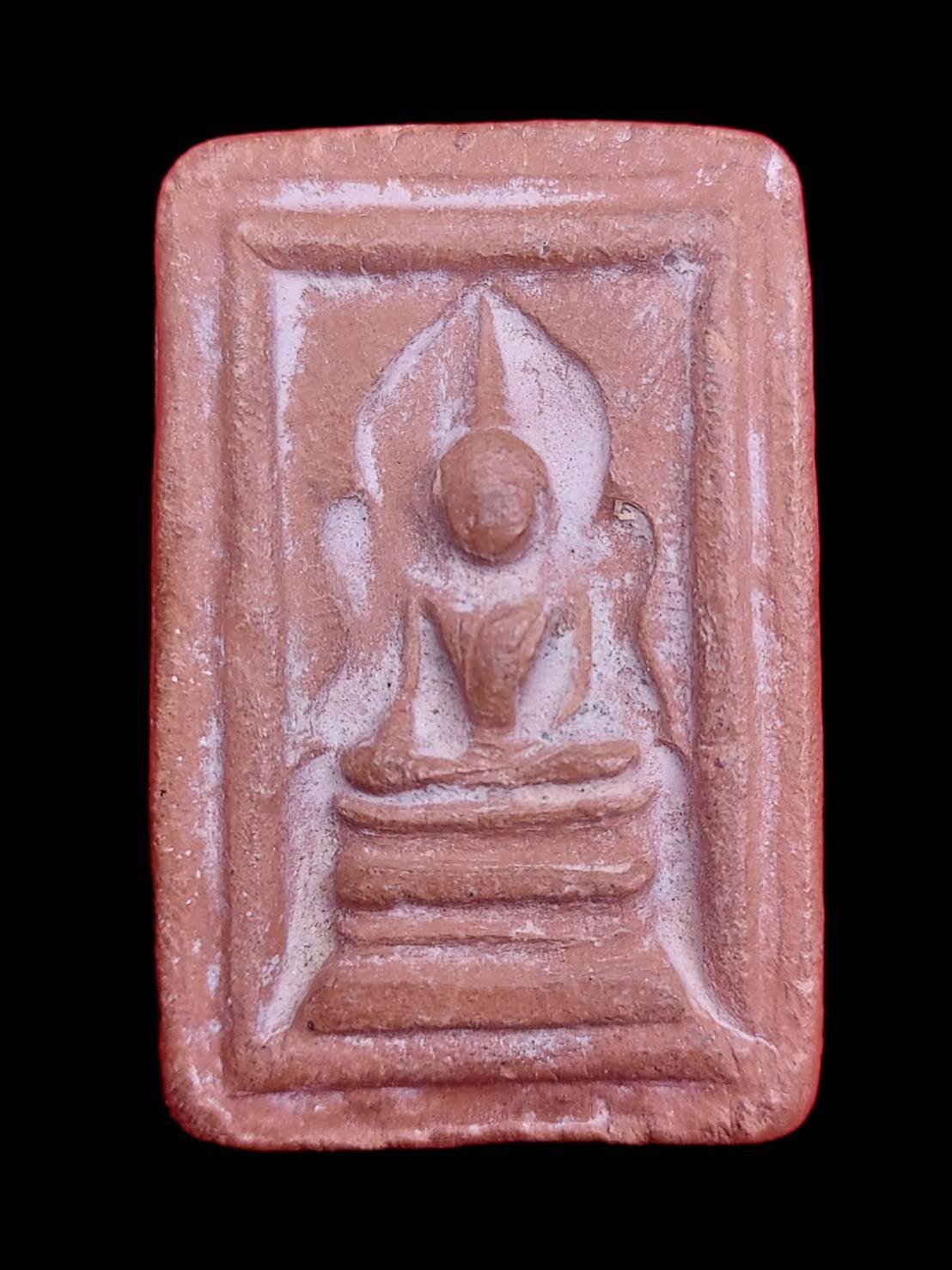 298809 พระสมเด็จแหวกม่าน(อกใหญ่) เนื้อดิน ปี2500 หลวงพ่อกวย วัดโฆสิตาราม จ.ชัยนาท