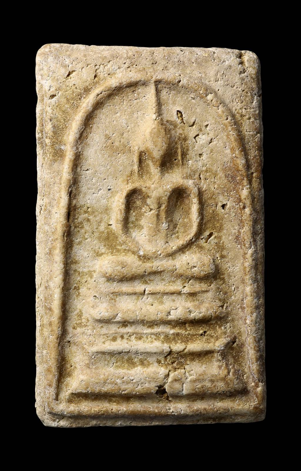 306631 พระสมเด็จ วัดบางขุนพรหม  ปี2502 หลวงปู่ลำภู  พิมพ์ฐานแซม  (ลงกรุต้นโพธิ์) กทม.