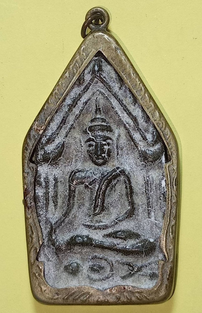 306682 พระขุนแผนกุมารทอง 2หน้า หลวงพ่อกวย ปี2490-2500 เนื้อชิน วัดโฆสิตาราม จ.ชัยนาท