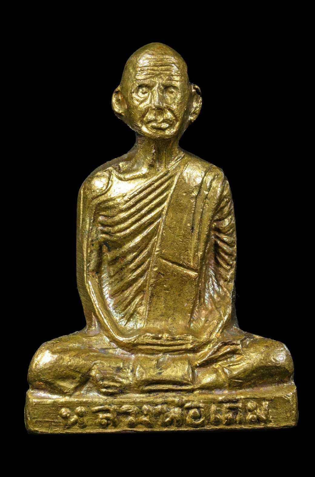 306706 รูปหล่อ หลวงพ่อเดิม  วัดหนองโพ รุ่น เพดานโบสถ์  พิมพ์ หน้าผาก6เส้น พ.ศ 2493 จ.นครสวรรค์ 