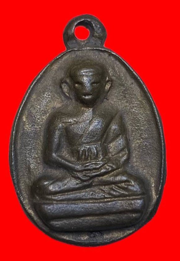 307260 หลวงพ่อไปล่ วัดกำแพง  ไข่รุ่น2  สร้างหอพระไตรปิฎก  หลังเจดีย์ เนื้อนวะ  ปี 2539กทม.