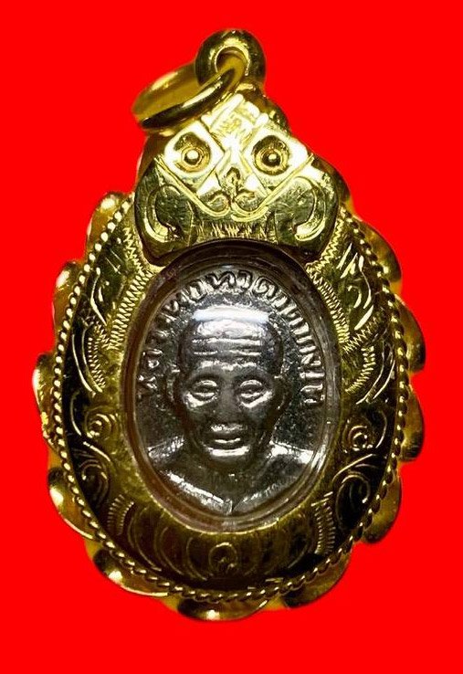 306805 หลวงปู่ทวด วัดช้างให้  เม็ดแตง พิมพ์สายฝน  เนื้ออาปาก้าชุปนิคเกิ้ล  ปี2508 จ.ปัตตานี