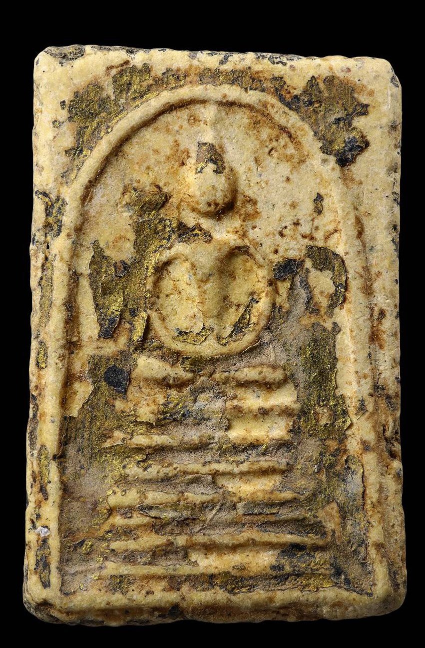 306834 พระสมเด็จหลวงปู่ภู พิมพ์ 7 ชั้น หูติ่ง เนื้อผง วัดอินทร์ฯ จ.กรุงเทพฯ