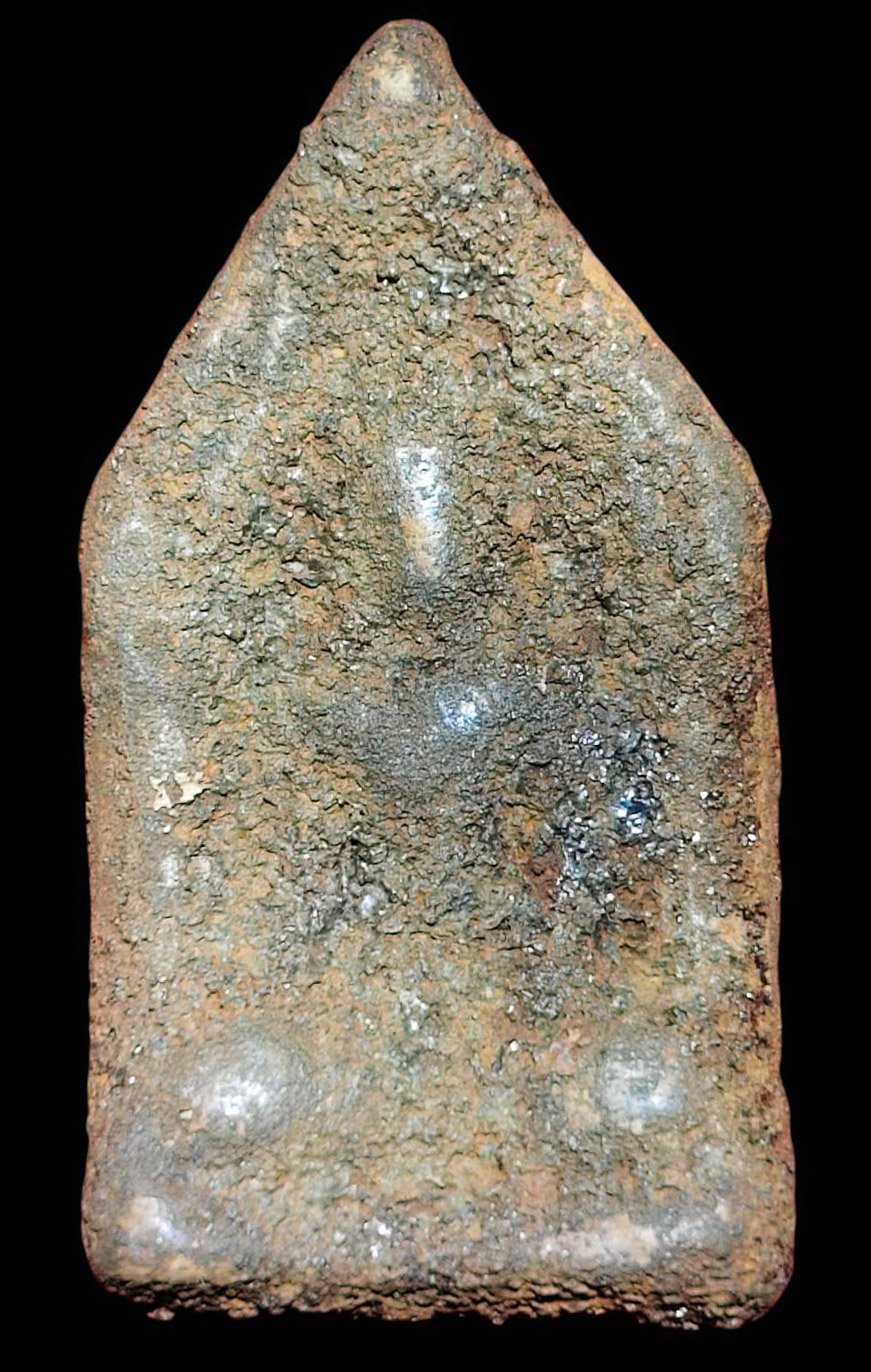 306864 พระขุนแผนแข้งหมอน  เนื้อดินเก่า ผสมทรายเสก  และ มวลสารศักดิ์สิทธิ์ (บล็อกนิยม) ปี 2500  ล.พ.กวย  วัดโฆสิตาราม (บ้านแค) 