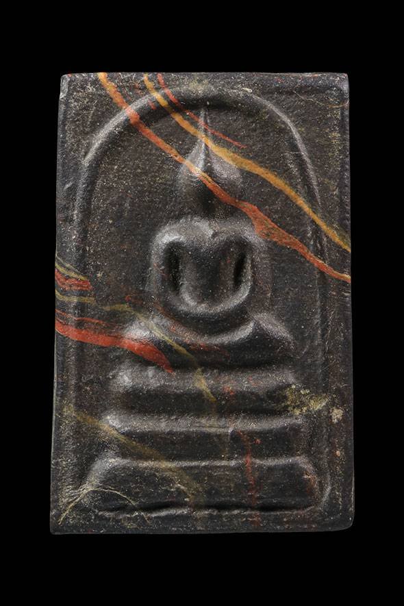 298946 พระสมเด็จสายรุ้ง  หลังสิวลี ปี 2515  เนื้อผงน้ำมัน หลวงพ่อกวย  วัดโฆสิตาราม จังหวัดชัยนาท