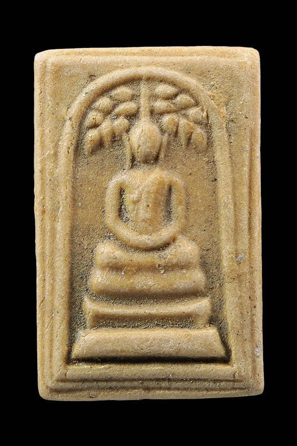 298947 พระสมเด็จปรกโพธิ์ กรอบกระจก ยุคต้น เนื้อผงน้ำมัน หลวงพ่อกวย วัดโฆสิตารามจังหวัดชัยนาท