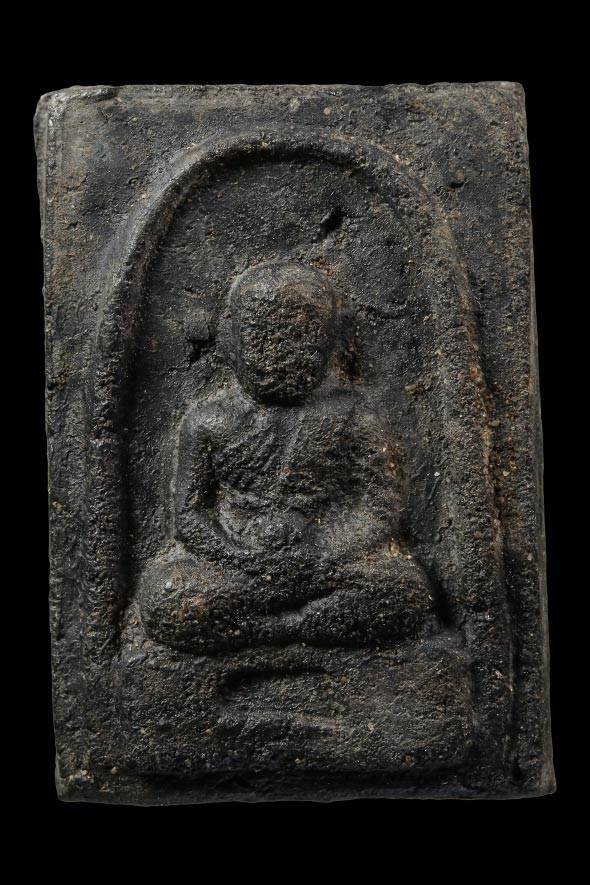 298953 หลวงปู่ทวดพิมพ์สี่เหลี่ยม ปี 2506 เนื้อผงดำ  วัดประสาทบุญญาวาส จ.กทม.