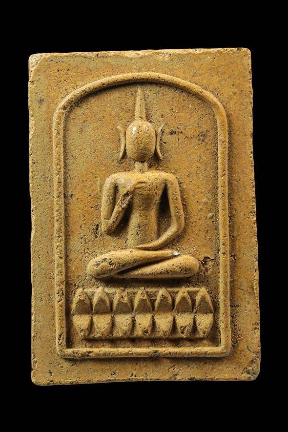 298960 สมเด็จพุทธกวัก  บัวฟันปลา 7 กลีบ ปี 2515  หลวงพ่อกวย วัดโฆสิตาราม  จ.ชัยนาท