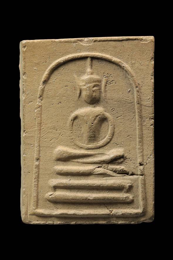 298994 พระสมเด็จหูบายศรี เศียรโตเนื้อดินผสมผง หลวงพ่อกวย วัดโฆสิตาราม จ.ชัยนาท