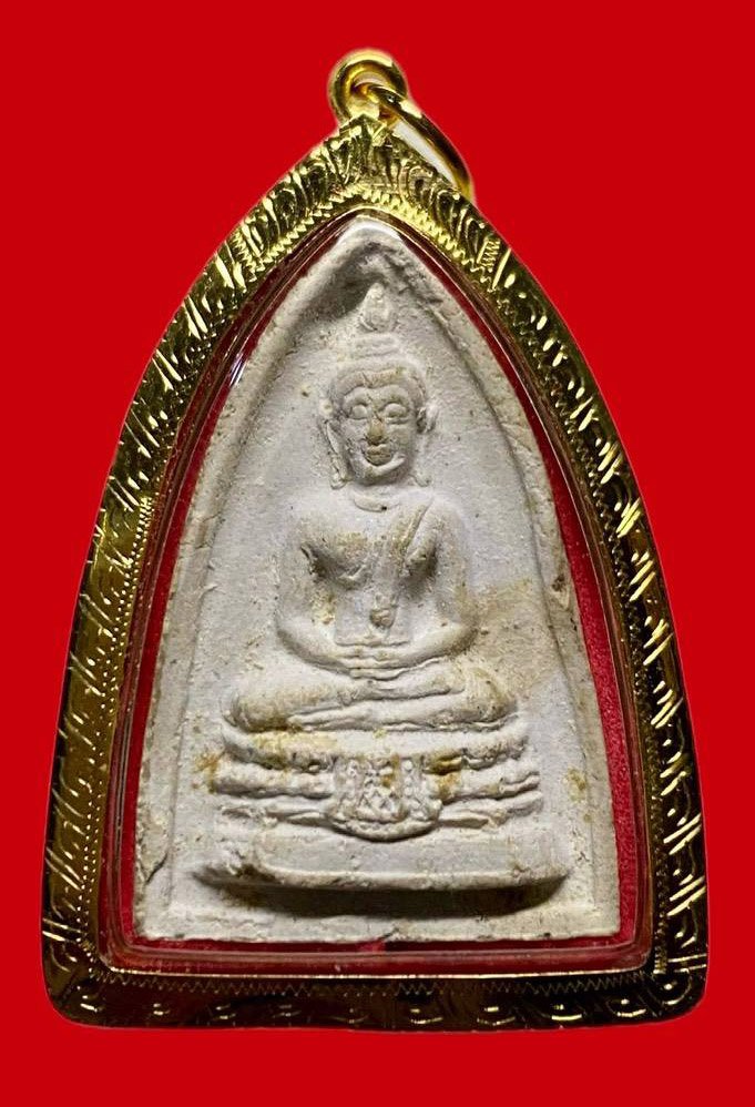 307064 หลวงปู่โต๊ะ  วัดประดู่ฉิมพลี  กลีบบัวพิมพ์เล็ก ปี 2521 กทม. เนื้อเกสรแช่น้ำมนต์ 