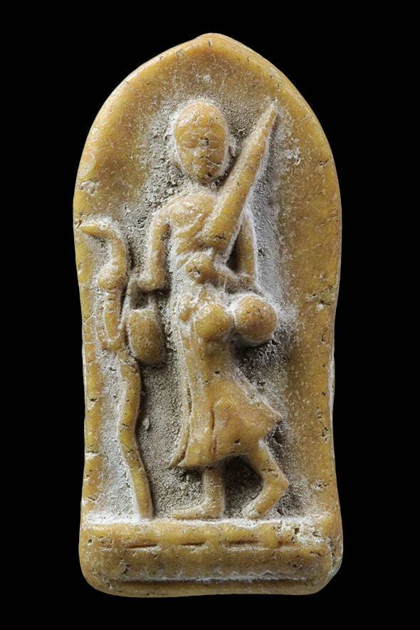 299034 พระสิวลีพิมพ์มีย่าม หลวงพ่อกวย เนื้อผง วัดโฆสิตาราม จังหวัดชัยนาท