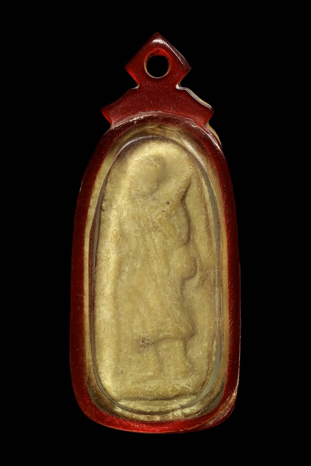 299058 พระสิวลี พิมพ์ไม่มีย่าม  เนื้อผงน้ำมัน ลพ.กวย  วัดโฆสิตาราม จ.ชัยนาท