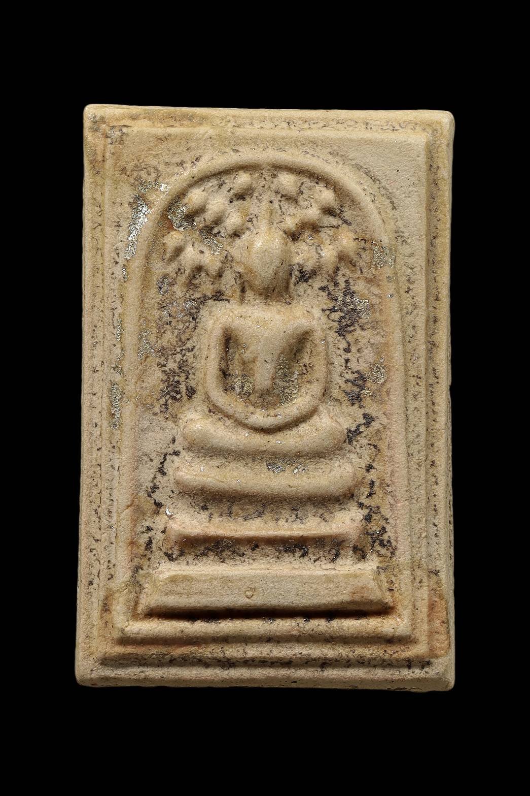 299083 พระสมเด็จปรกโพธิ์ พิมพ์กรอบกระจก เนื้อผง หลวงพ่อกวย วัดโฆสิตาราม จ.ชัยนาท