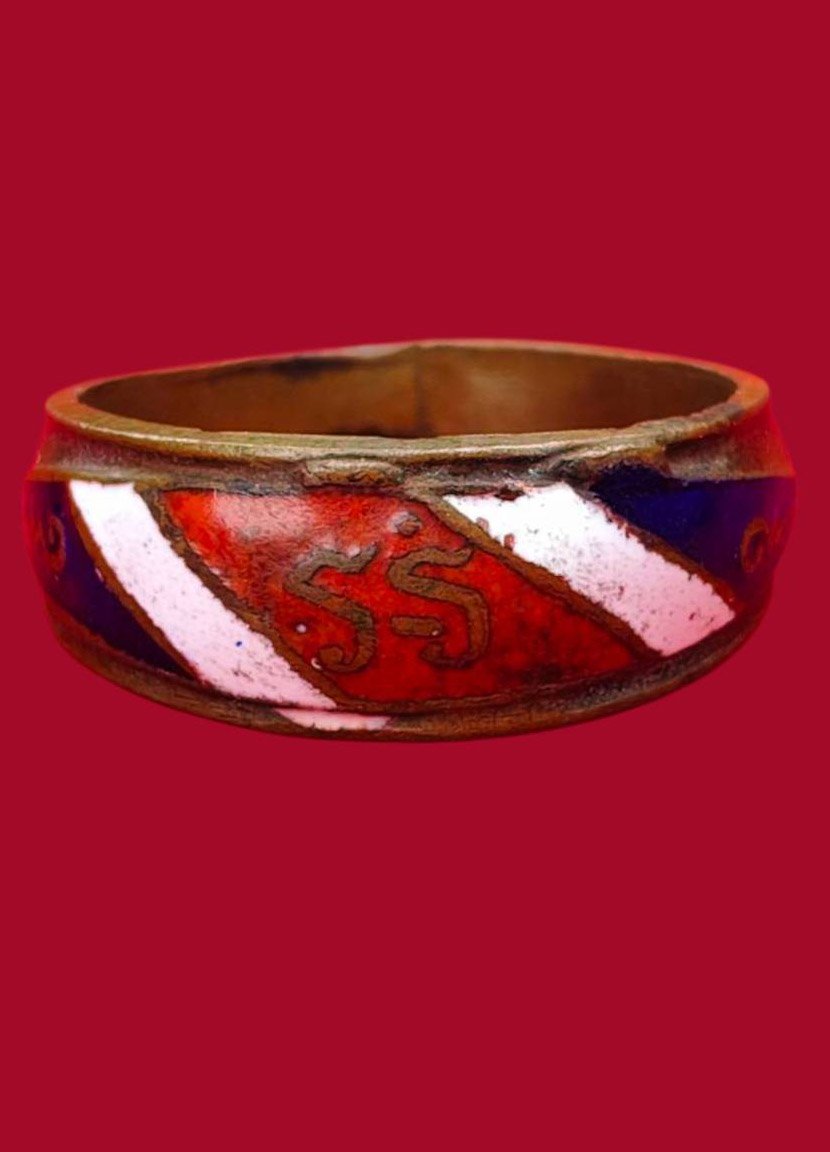 307110 แหวนหลวงพ่อจง  วัดหน้าต่างนอก  เนื้อทองฝาบาตร  พุทธศักราช 2495-2496  จ.พระนครศรีอยุธยา