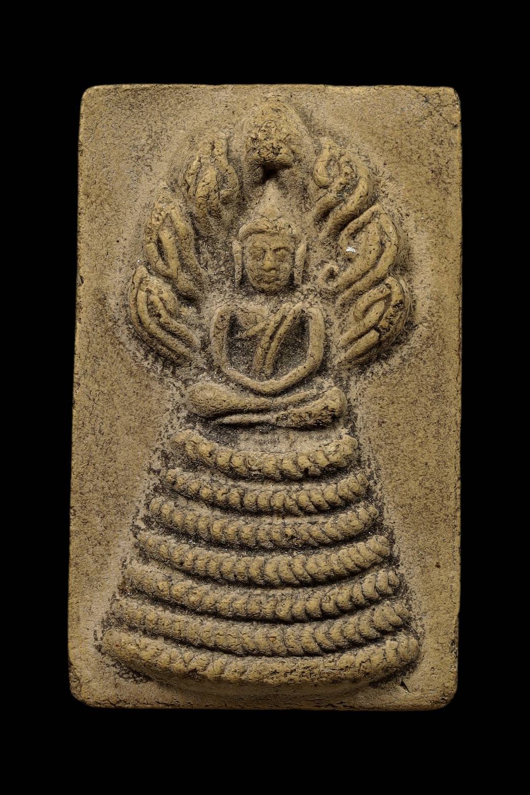 299107 พระนาคปรก เนื้อผง ปี 2509 หลวงพ่อกวย วัดโฆสิตาราม จ.ชัยนาท