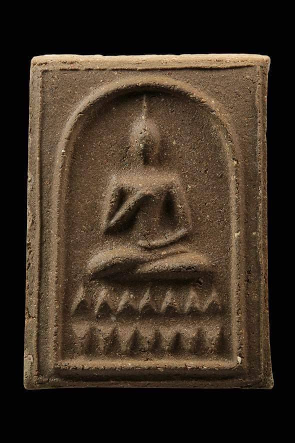 299155 สมเด็จพุทธกวัก บัวฟันปลาเจ็ดกลีบ ปี 2515 เนื้อผง หลวงพ่อกวย วัดโฆสิตาราม จังหวัดชัยนาท