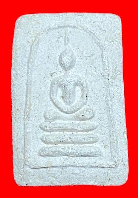 307883 พระมงคลมหาลาภ  วัดสารนาถธรรมาราม  พิมพ์สมเด็จ 3ชั้น  แม่ชีบุญเรือน เนื้อผง   ปี 2499 จ.ระยอง