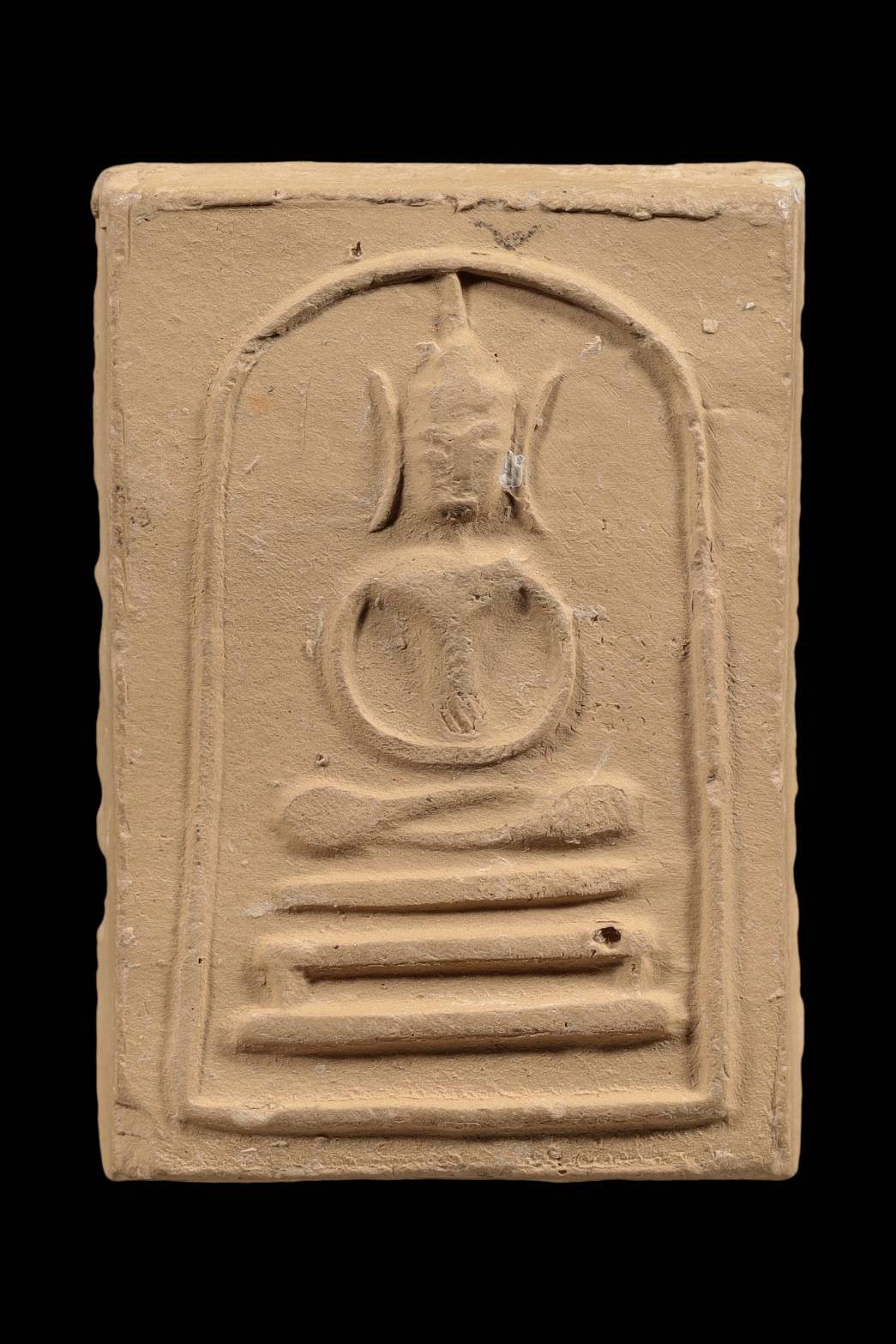 299311 สมเด็จหูบายศรี เศียรโต เนื้อดิน ยุคต้น ล.พ.กวย วัดโฆสิตาราม  จ.ชัยนาท