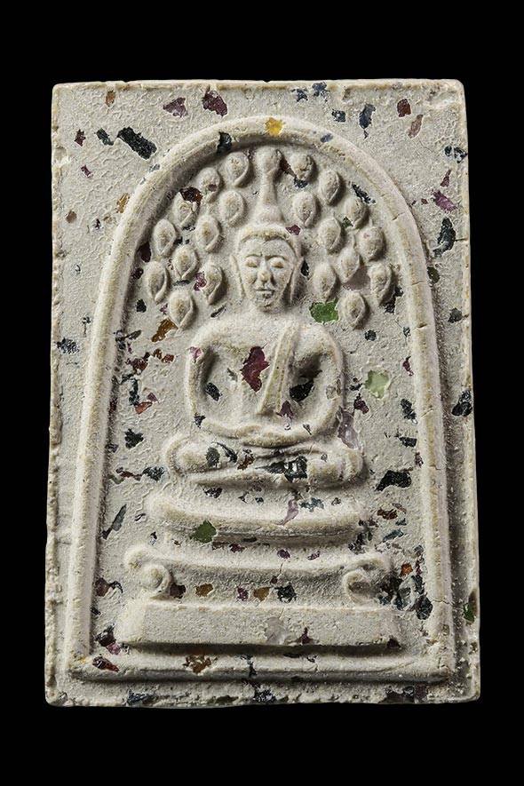 299330 พระพุทธ หลังปุ หนังโรยพลอย ปี 2512 วัดราชนัดดา ล.พ.กวย ปลุกเสก ก.ท.ม