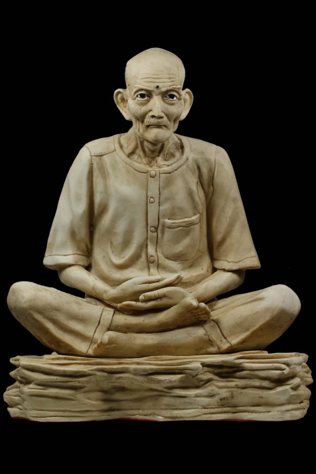 (296223)  พระบูชา เซียนแปะโรงสี รุ่น 1 หน้าตัก 9นิ้ว  วัดศาลเจ้า  ปี 2521 จ.ปทุมธานี 