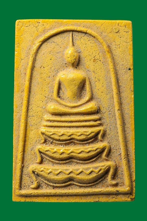  299671 สมเด็จฐานสิงห์3ชั้น ปี 2513 - 2518.  เนื้อน้ำมัน ล.พ.กวย   วัดโฆสิตาราม จ.ชัยนาท