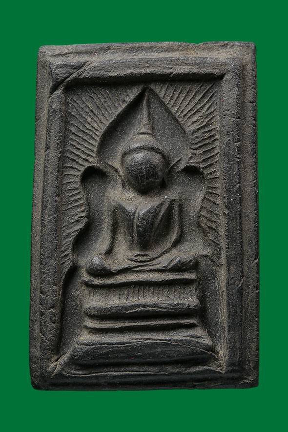 299705 พระแหวกม่าน พิมพ์อกใหญ่ ปี2513-2518 (ถอดพิมพ์ปี2500) เนื้อผสมผงใบลาน ล.พ.กวย วัดโฆสิตาราม จ.ชัยนาท