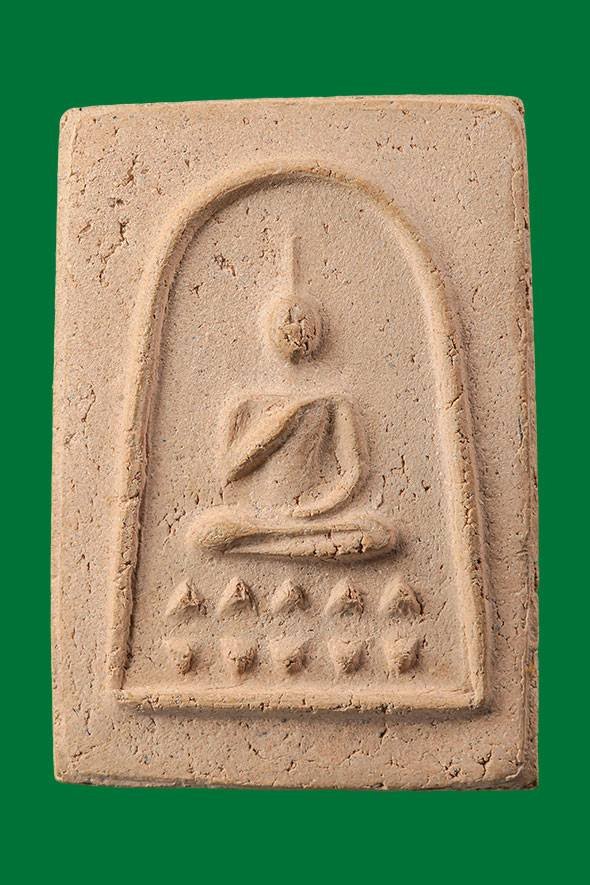 299791 พระพุทธกวัก  บัวฟันปลา5กลีบ ปี 2515 เนื้อผง  ล.พ.กวย วัดโฆสิตาราม จ.ชัยนาท