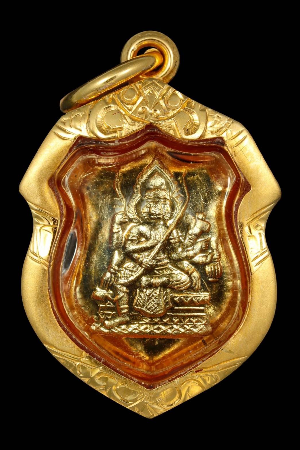 299926 เหรียญพระพรหมโล่ห์เล็ก  หลวงปู่สีห์ วัดสะแก  บล็อคแรก เนื้อทองคำ  ปี 2523 จ.อยุธยา 