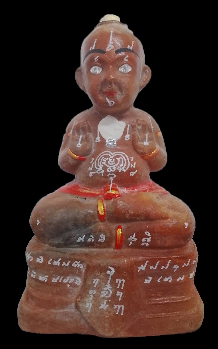 300000 กุมารทอง หลวงพ่อแย้ม  วัดสามง่าม จ.นครปฐม  รุ่นเจ้าทรัพย์  ปี2553 เนื้อดิน 7ป่าช้า