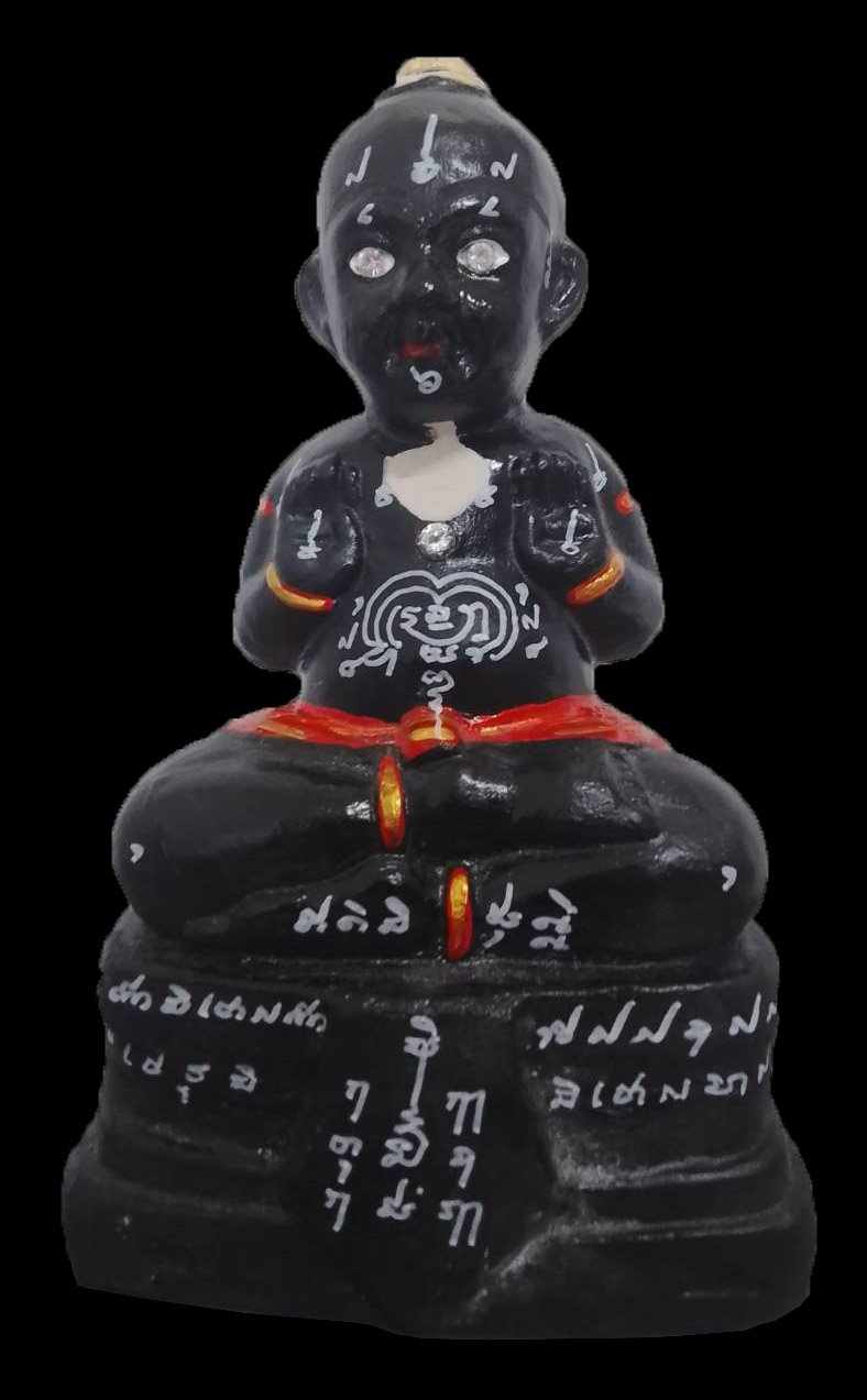 300002 กุมารทอง หลวงพ่อแย้ม  วัดสามง่าม จ.นครปฐม  รุ่นเจ้าทรัพย์  ปี2553 เนื้อดิน 7ป่าช้า