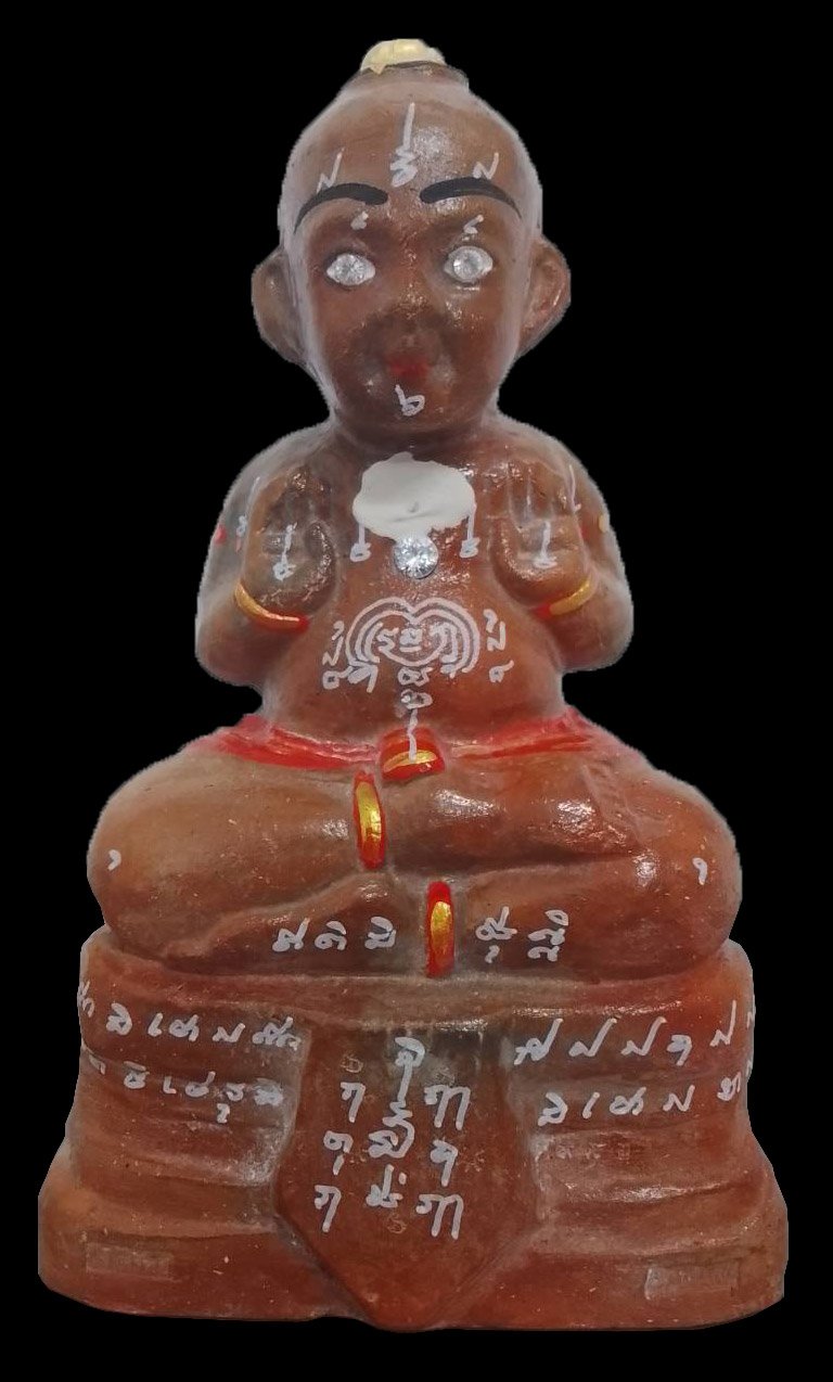 300005 กุมารทอง หลวงพ่อแย้ม  วัดสามง่าม จ.นครปฐม  รุ่นเจ้าทรัพย์  ปี2553 เนื้อดิน 7ป่าช้า