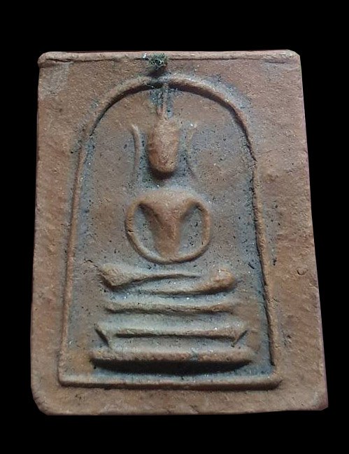 300095 พระสมเด็จหูบายศรี เศียรโต ปี2500 เนื้อดิน ล.พ.กวย  วัดโฆสิตาราม จ.ชัยนาท